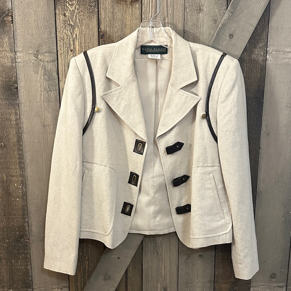 Vintage Harve Benard by Benard Holtzman Flax Linen Jacket